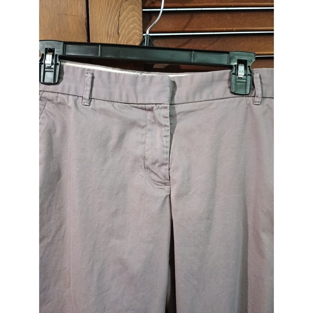 J.Crew Dress Stretch Pants Women's 12 Tall Light Purple Mid Rise City Fit - Picture 2 of 6